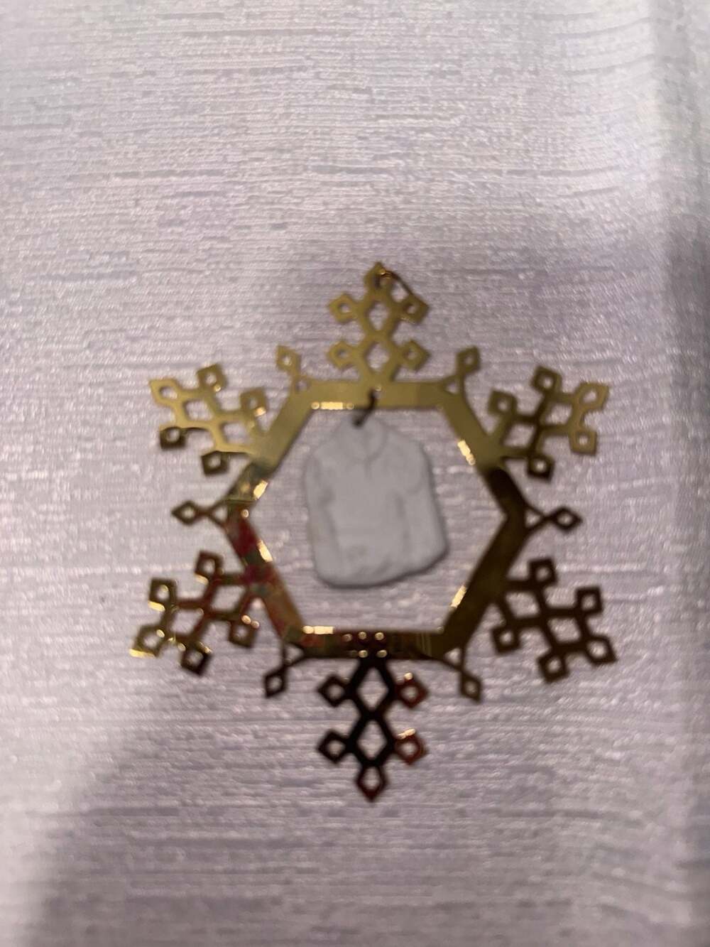 1991 Hallmark Keepsake Ornament Greatest Story Fine Porcelain and Brass